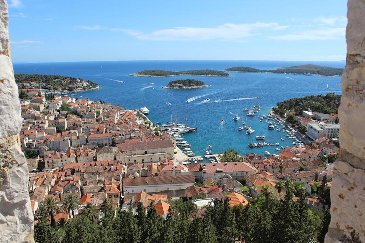 Costa Dálmata desde la muralla de Dubrovnik