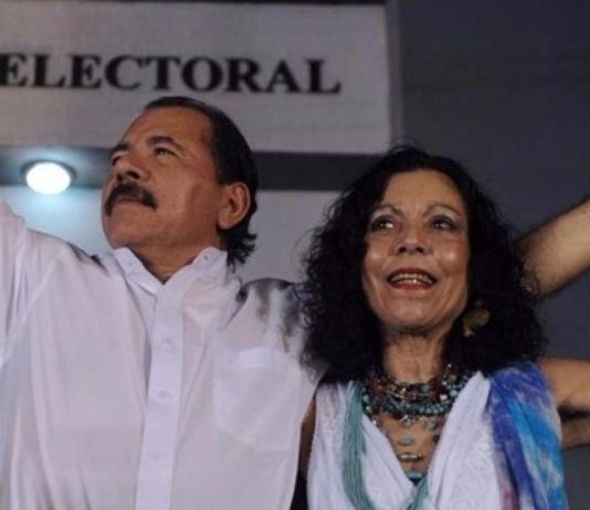 Daniel Ortega y Rosario Murillo en Nicaragua