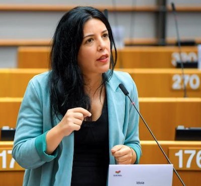 Idoia Villanueva en una sesión del Parlamento Europeo