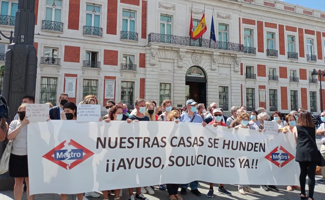 Madrid protestas metro 7B en Sol