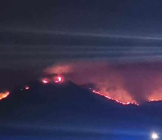 Maite Arnáiz, imagen del incendio desde una terraza de Estepona, 12SEP2021 23:00 horas