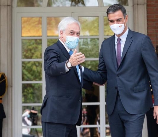 Piñera y Sánchez en la Moncloa 7SEP2021