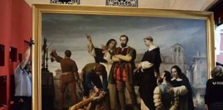 Traslado del cuadro «Ejecución de los Comuneros de Castilla»