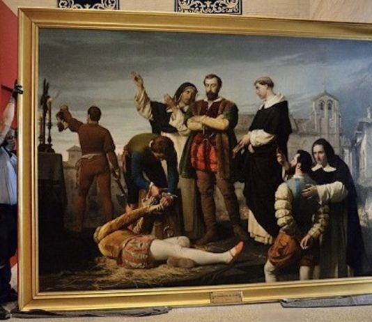 Traslado del cuadro «Ejecución de los Comuneros de Castilla»