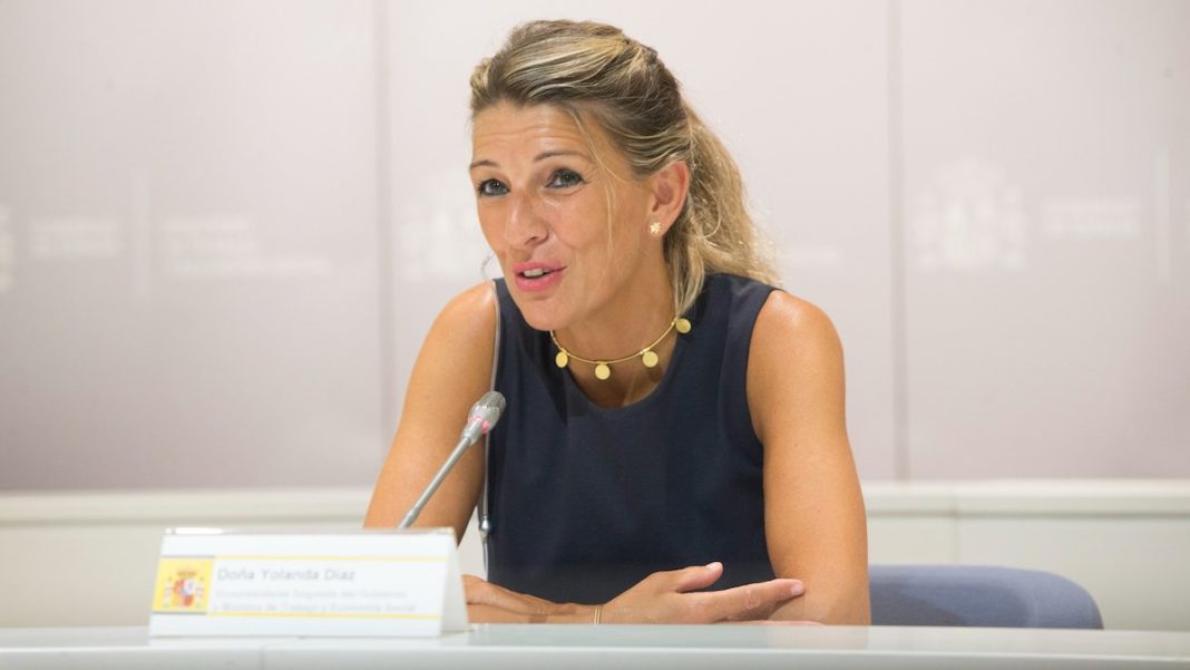 Yolanda Díaz, ministra de Trabajo de España