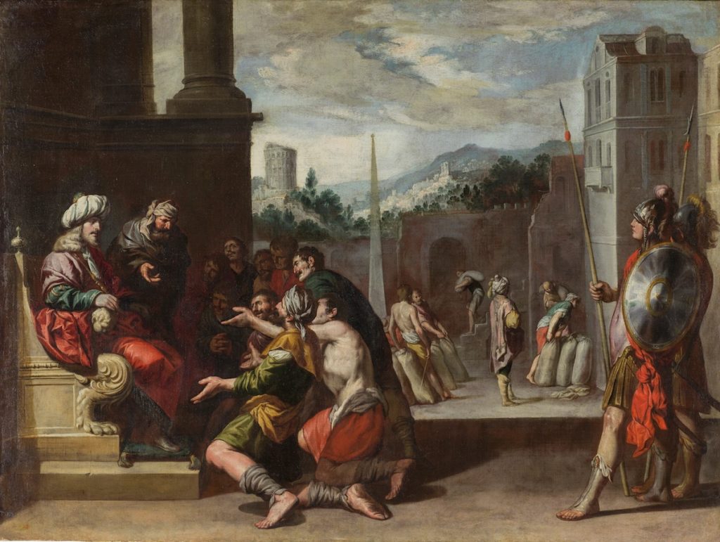 Antonio del Castillo: José ordena la prisión de Simeón. 
