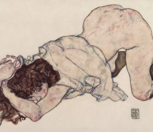 Egon Schiele desnudo de mujer
