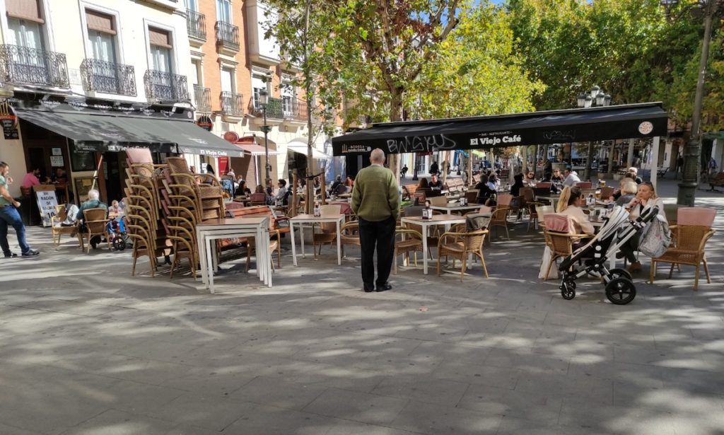 Plazas y calles peatonales de Leganés afectadas por las terrazas de los bares