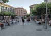 Leganés terraza en la plaza