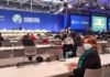 Teresa Ribera en una sesión plenaria de la COP26