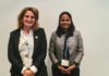 Teresa Ribera y Shauna Aminath en la COP26 en Glasgow