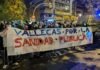 España quiere de Europa salud pública, lucha contra la pobreza, apoyo a la economía y creación de empleo Vallecas pancarta salud publica 11NOV2021