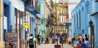 Cuba calle la antigua Habana