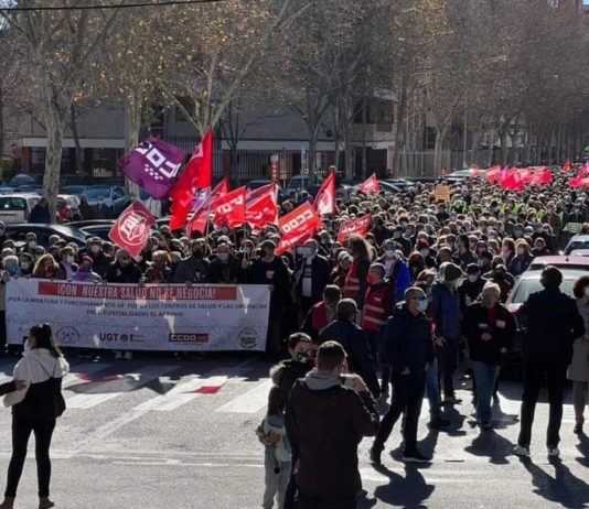 Fuenlabrada, movilización por la sanidad pública. 29ENE2022