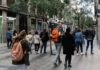 Ómicron en Madrid: caída del consumo y menos personas en sus calles Madrid calle Fuencarral peatonal
