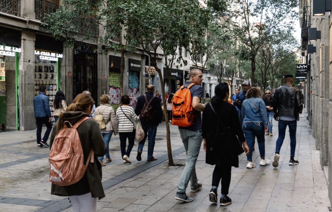 Madrid calle Fuencarral peatonal