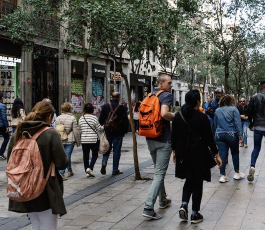 Madrid calle Fuencarral peatonal