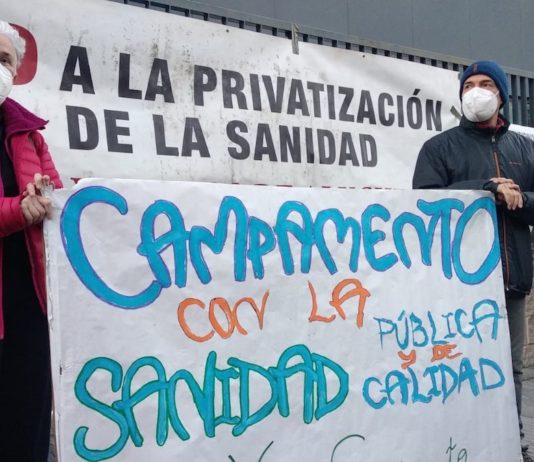 Movilizaciones sanidad pública Campamento 2022 01 13 03
