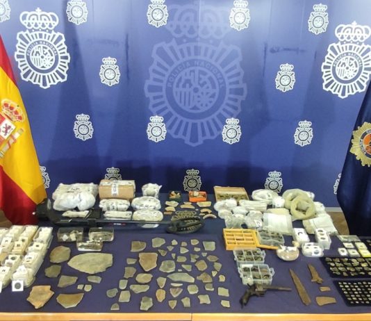 Policía Nacional, OP Coscoja, material intervenido