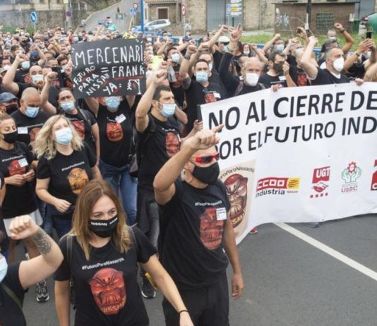 Nissan Barcelona protestas cierre factoría