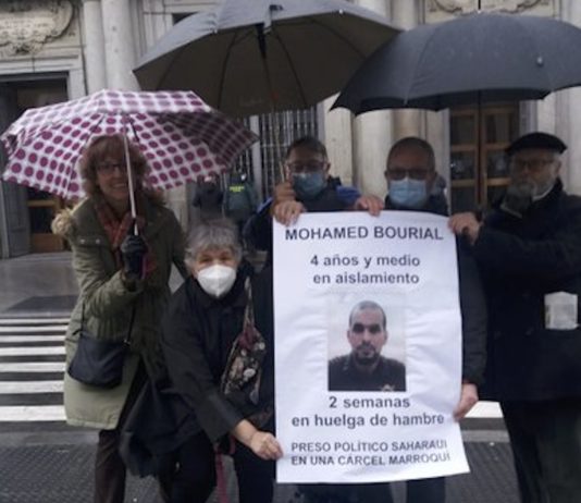 Presos saharauis protestas Madrid Mohamed Bourial