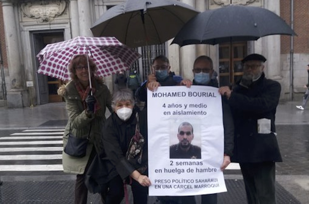 Presos saharauis protestas Madrid Mohamed Bourial