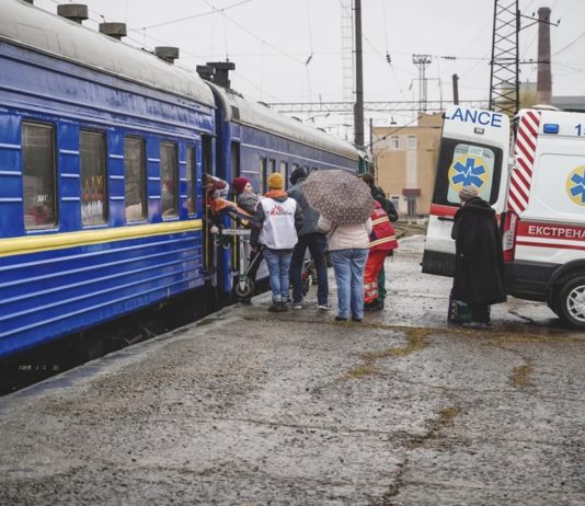MSF Ucrania tren medicalizado ambulancia