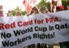 FIFA protestas tarjeta roja Qatar Catar