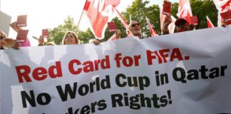 FIFA protestas tarjeta roja Qatar Catar
