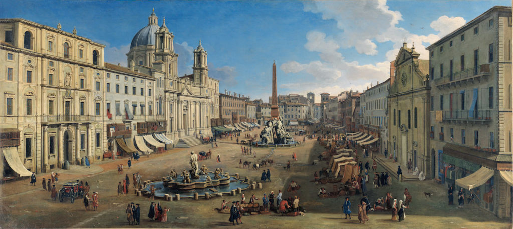 Gaspar van Wittel Plaza Navona Roma 1699