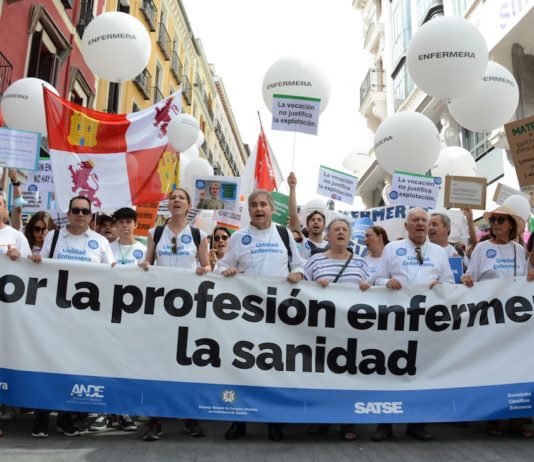 Reivindicaciones de los profesionales de enfermería, Madrid 18JUN2022