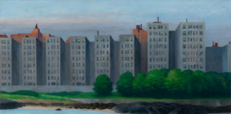 Hopper, NY, viviendas en la orilla del Hudson