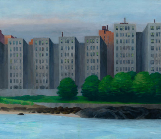Hopper, NY, viviendas en la orilla del Hudson