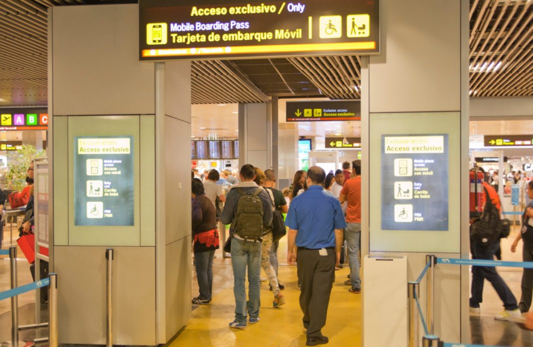 Madrid Barajas aeropuerto embarque