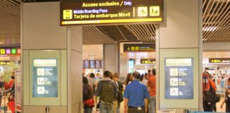 Madrid Barajas aeropuerto embarque