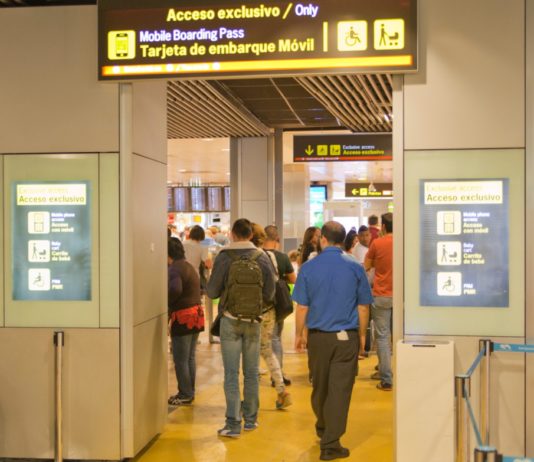 Madrid Barajas aeropuerto embarque