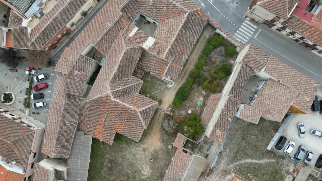 Morata de Tajuña, vista aérea de la Casa Sánchez-Riaza