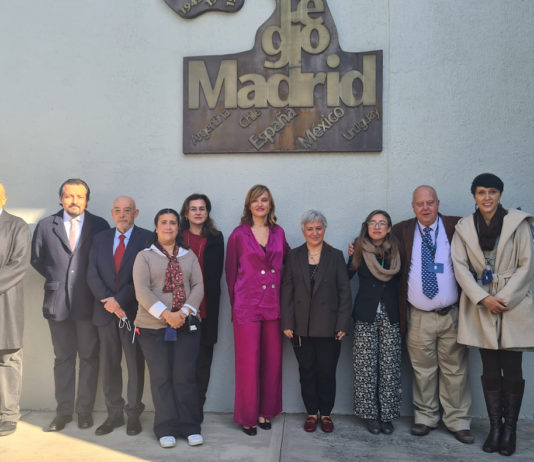 Pilar Alegría en el Colegio Madrid en Ciudad de México, 16DIC2022