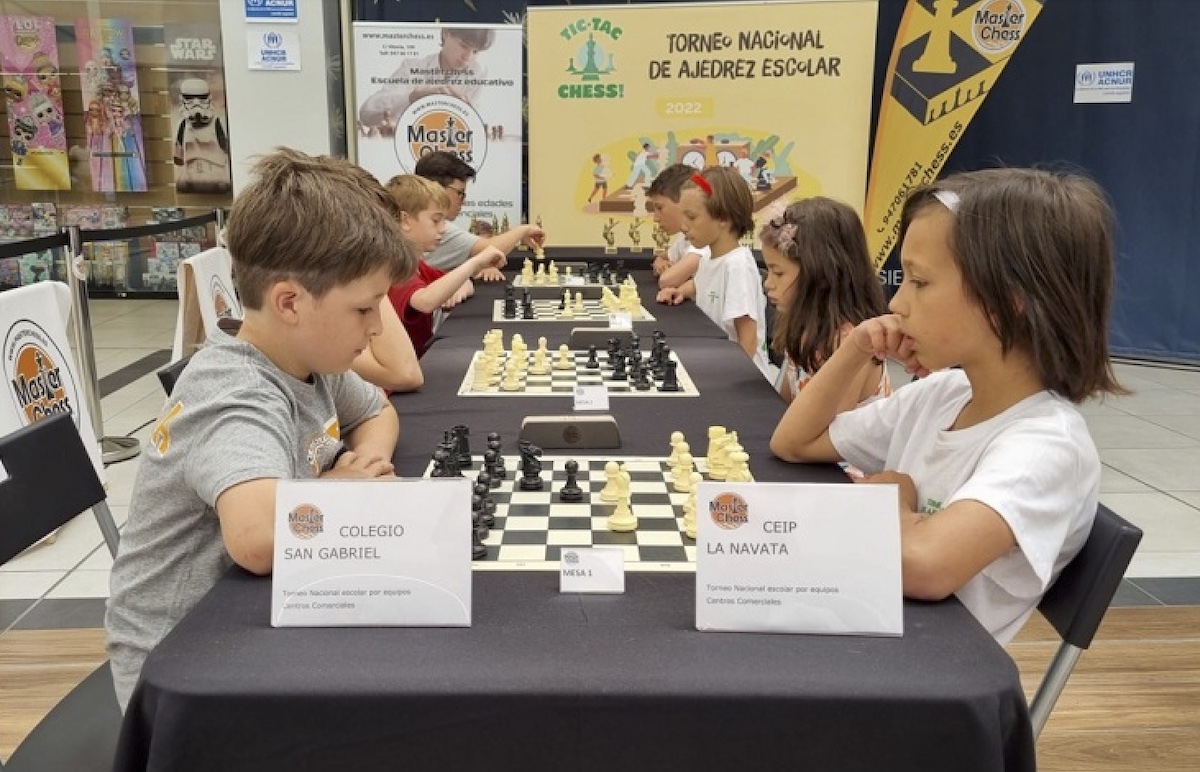 Torneo nacional de ajedrez escolar Tic Tac Chess 2022. Encuentro en el colegio San Gabriel de Alcalá de Henares
