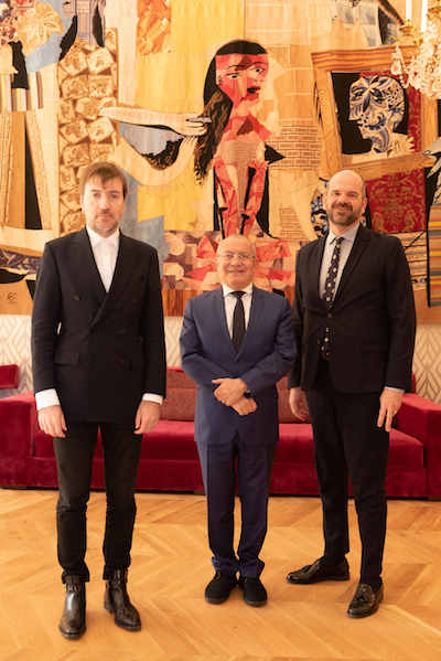 Albert Serra con Michel Casa y Éric Tallon © Instituto Francés de Madrid