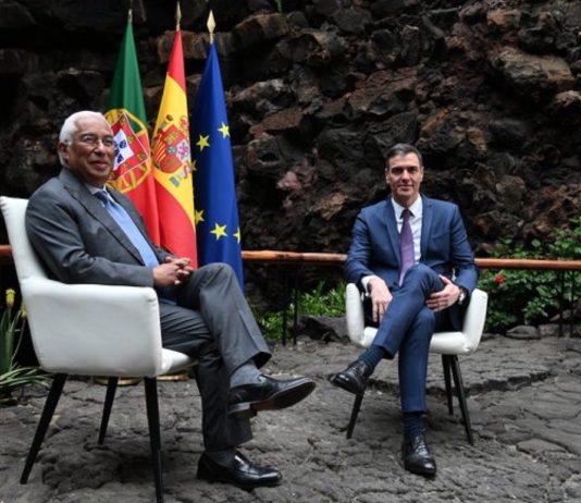 António Costa y Pedro Sánchez en Tenerife, 15MAR2023