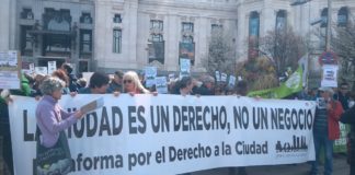 Madrid, manifestación de vecinos por una ciudad verde convocados por la Plataforma Ciudad, 25MAR2023