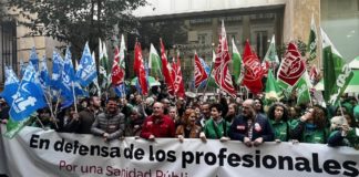 Movilización de los Sindicatos de Sanidad de Madrid 09MAR2023