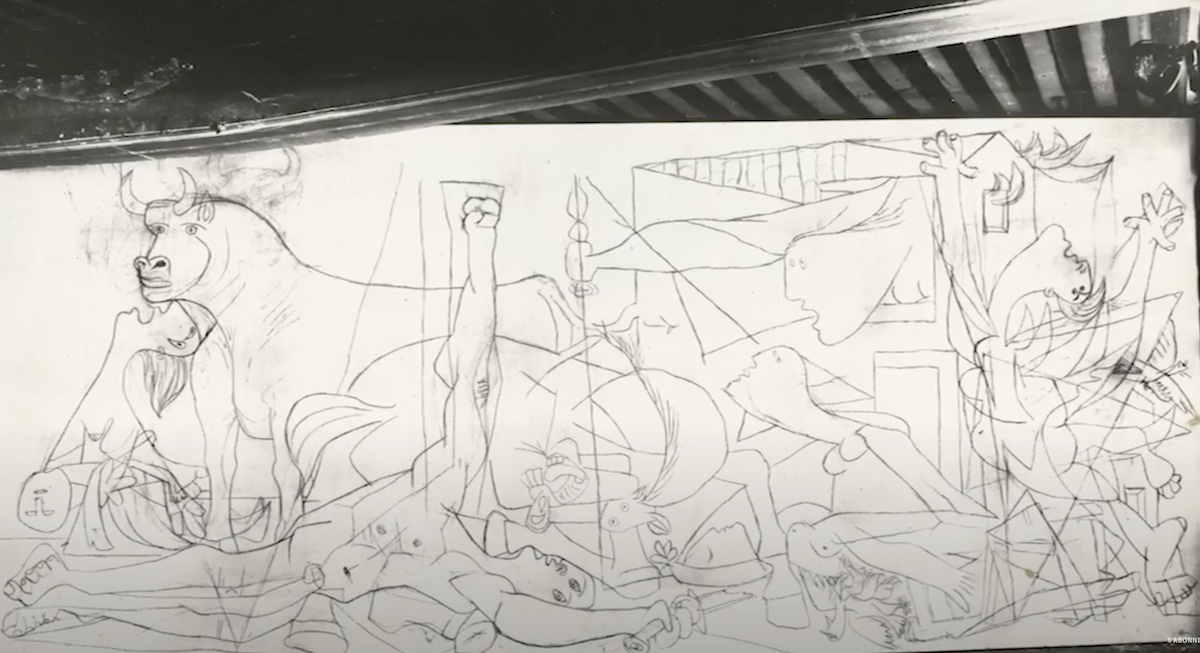 Fotograma del documental de Los estados del Guernica de Dora Maar