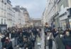 Francia, Paris, manifestación espontánea 18ABR2023