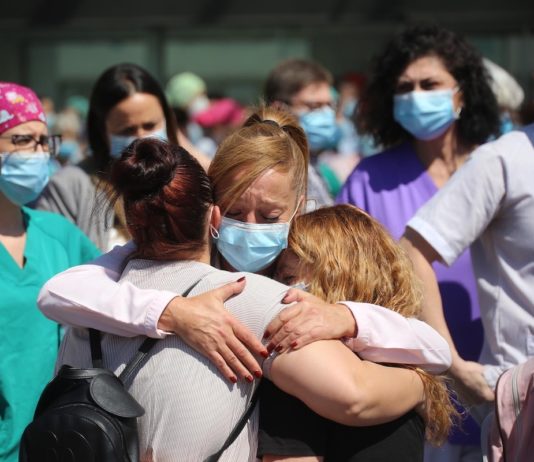 Así se vivieron momentos de la pandemia Covid en hospitales de la Comunidad de Madrid © Fran Llorente CCOO Madrid