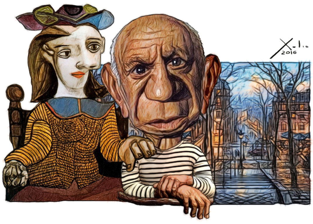 Picasso y Dora Maar por Xulio Formoso