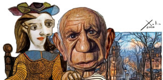 Picasso y Dora Maar por Xulio Formoso
