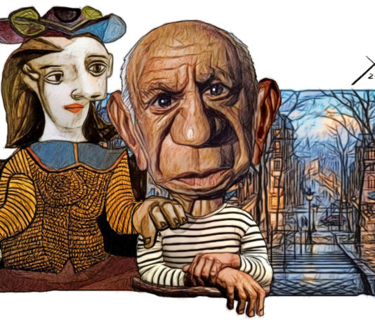 Picasso y Dora Maar por Xulio Formoso