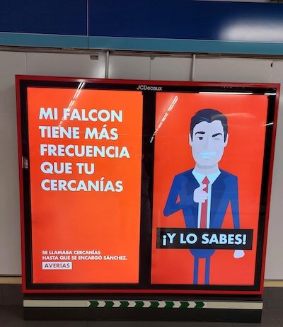 Campaña anti Pedro Sánchez en Madrid